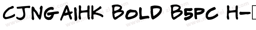 CJNgaiHK Bold B5pc H字体转换